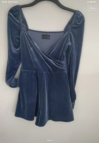 playsuit urban outfitters size small velvet