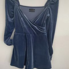 playsuit urban outfitters size small velvet