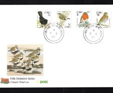 2001 Ireland NVI Booklet Stamps Birds Definitive stamps An Post First Day Cover (FDC) with Baile Atha Cliath (Dublin) steele cancel