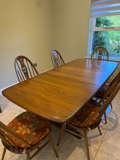 ercol Dining table & chairs