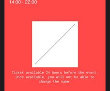 Josh Baker D8 in the garden ticket