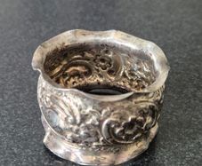 Sterling Silver Napkin Rings and cup