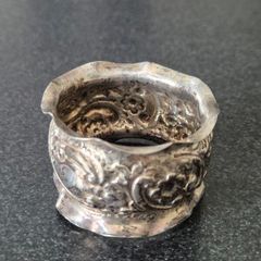 Sterling Silver Napkin Rings and cup