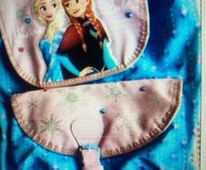 Child's light Back pack Blue with Frozen. logo.