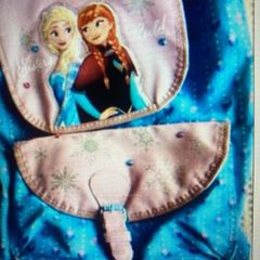 Child's light Back pack Blue with Frozen. logo.