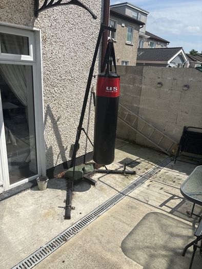 boxing bag with stand