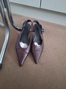 Asos Design Burgundy Sling backs