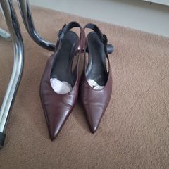Asos Design Burgundy Sling backs