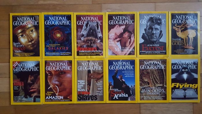 National Geographic magazines x 400 from early 20th century to 2009