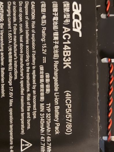 Acer Aspire R14, in excellent cosmetic condition, for parts or repair, No SSD or RAM, everything else is good