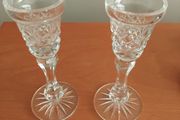 Pair of cavan crystal candle holders
