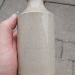 Vintage stoneware ink bottle