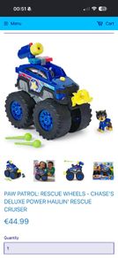 Paw Patrol Reecue Wheels Chase's big car