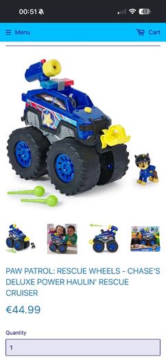 Paw Patrol Reecue Wheels Chase's big car