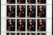 2007 Ireland 150th 300th Anniversary of the Birth of Charles Wesley (Founder of Methodism) Commemorative Stamp Sheetlet Plate 1B1B1B1B Mint Never Hinged (MNH)