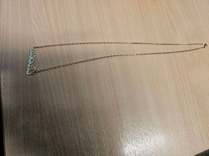 Gold name chain 9ct gold