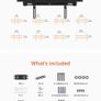 Dual-Arm Full-Motion TV Wall Mount Bracket - for 32-inch to 65-inch TVs Image 6