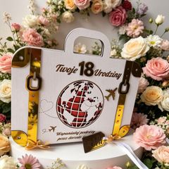 18th Birthday Travel Suitcase Card