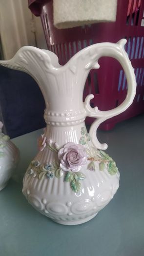 Antique Rare Belleek Pitchers