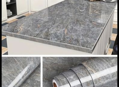 Brand New Marble Pattern Self Adhesive Multi-Purpose Peel & Stick Vinyl Film - Size - 200cm x 40cm - RRP - 5.22 Each