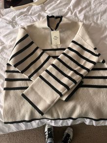 stripe wool jumper