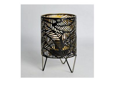 Boho LED Standing Lamp / Lanthern with a Golden Glow - ideal bedside light - also great for a garden party or a camping trip!
