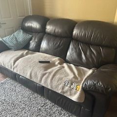 Leather 3 seater sofa - Great Condition