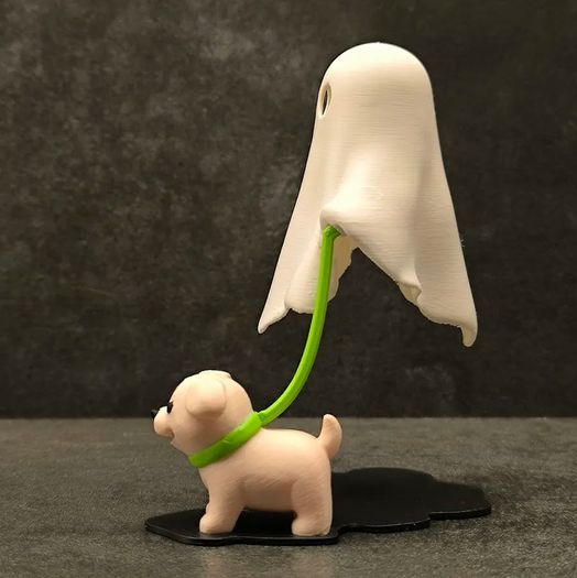 Ghost with dog table lamp perfect for Halloween Decoration