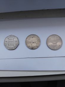 Irish commemorative coins - 50p, 1 Punt and 1 Pound
