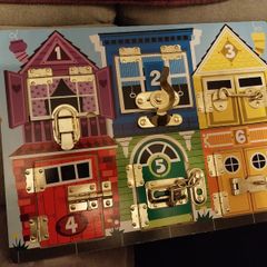 Melissa & Doug Latches Wooden Activity Board