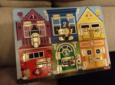 Melissa & Doug Latches Wooden Activity Board