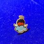 Vintage Little Black Haired Angel Boy Pin Image 2
