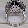 Sterling silver 925 ring with Amethyst and Rhodolite Garnet Image 7