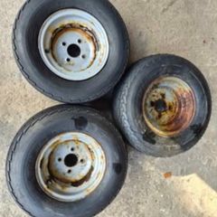 Road/quad trailer tyres.