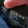 NEW - M&S black leather gloves Image 3