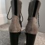 River Island ladies wedge heel boots Image 3