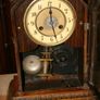 Victorian Walnut Shelf Clock. - (works well and keeps time) 9" x 5" H-9,4" Image 7