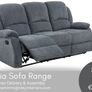 New 3+2+1 Grey Fabric Sofa Sets Sofia Range Image 4