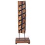 Wine Rack for 6 Bottles 35x35x100 cm Solid Teak Wood Image 2