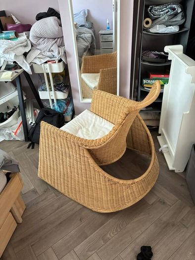 Wicker Rocking Chair (IKEA Hejka)