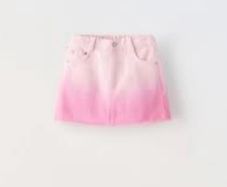 Zara girls pink ombre skirt Age 4 BNWT