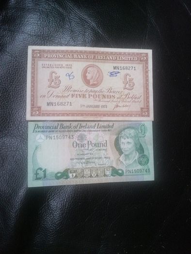 1972-79 Provincial Bank If Ireland Limited Banknotes