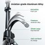 70 inch/1.8m Phone Tripod Stand, Aluminum Selfie Stick Tripod with Bluetooth Remote, iPhone Tripod with Phone Holder Max 7.9'', Compatible with iPhone 14/13/12 Pro, Galaxy, Action Camera, GoPro Image 7