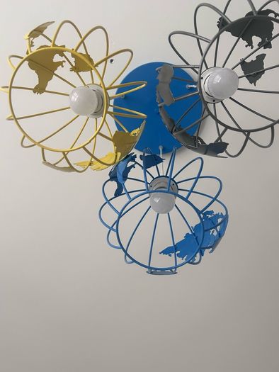 Hanging ceiling lamp three colours