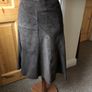 'JOHN ROCHA' Designer Skirt,Real Swede Leather Image 2