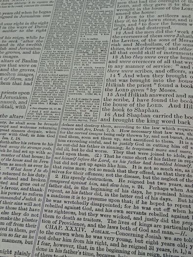 19th Century Family Bible (13x11 inches)