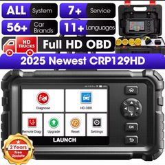 Launch CRP129 HD Heavy Duty Truck Scanner Full System Diesel Scan Tool Global Version 24V Trucks Diagnostic Tool