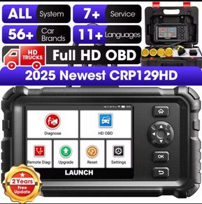 Launch CRP129 HD Heavy Duty Truck Scanner Full System Diesel Scan Tool Global Version 24V Trucks Diagnostic Tool