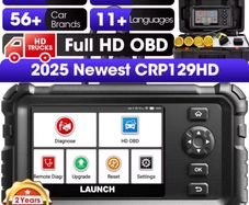 LAUNCH CRP129 HD Heavy Duty Truck Vans, bus,24v Diagnostic Scanner Creader Elite, Oil Reset. DPF Regen. Injector Coding, Full System Code Read