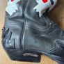 Sendra Vintage Hand-Painted Black Leather Cowboy Boots UK 6 Image 3